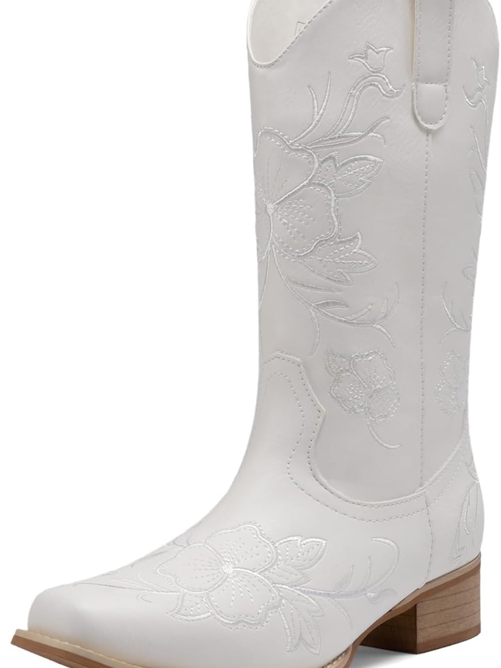 NEW- DREAM PAIRS Women's Cowboy Cowgirl MId calf Boots - 8.5